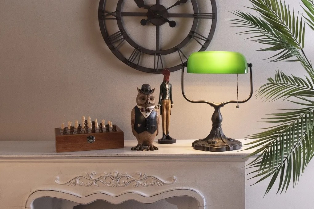 Zelená bankový lampa tiffany Velves - 27 * 20 * 36 cm 1x E27 / max 60W