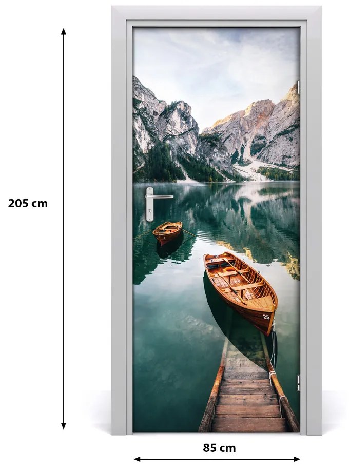 Fototapeta samolepiace dvere ľad jazero 85x205 cm