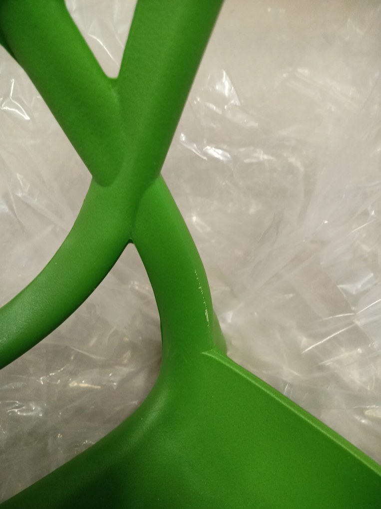 AKCIA Zelená plastová stolička KATO II. akosť