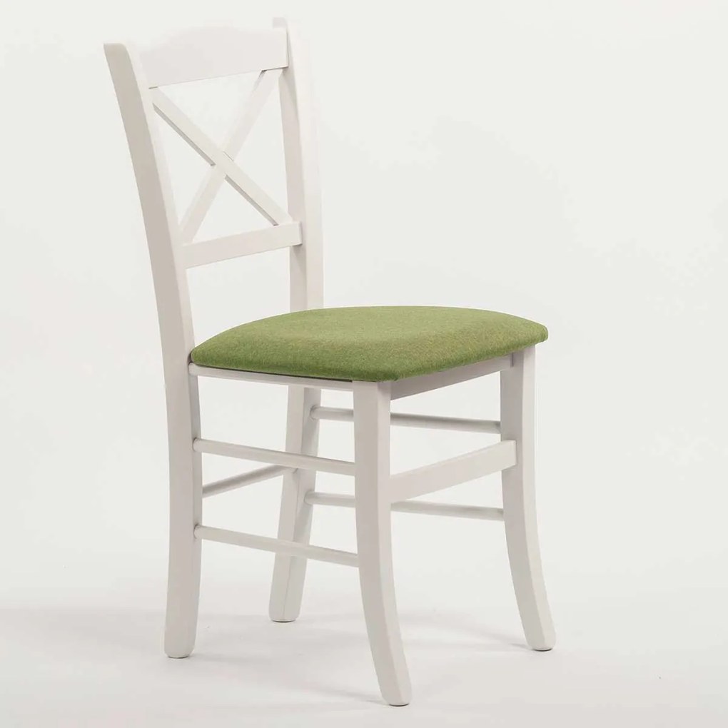 Stima Stolička CLAYTON s čalúneným sedákom Vyberte odtieň ->: Biela, Vyberte látku ->: LUX Antracit 6