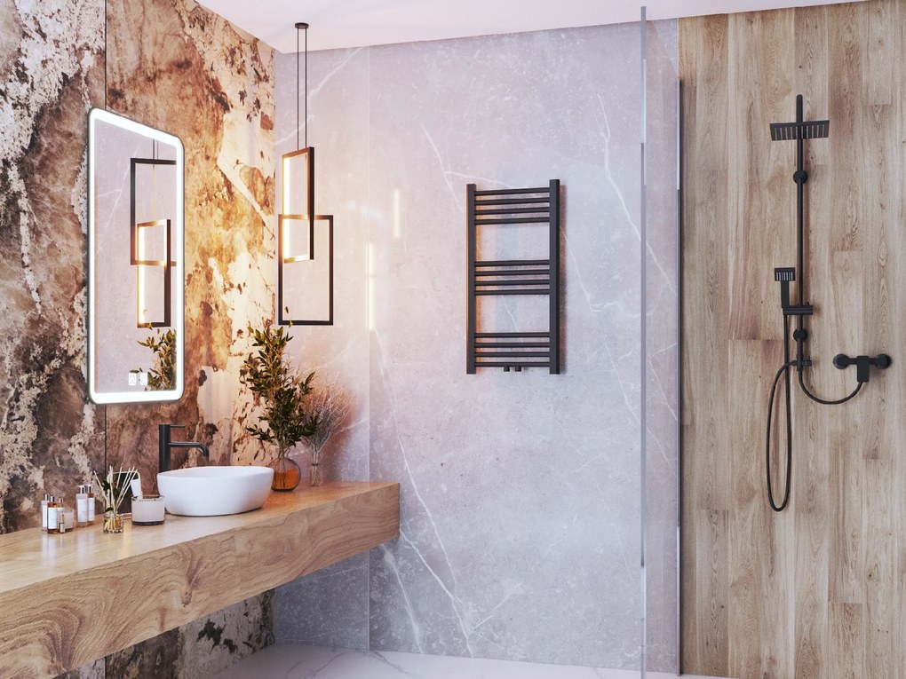 Gamma Erga Simple, vykurovacie teleso 800x300 mm, 227 W, čierna, ERG-LAV-SIMP-8030-BK