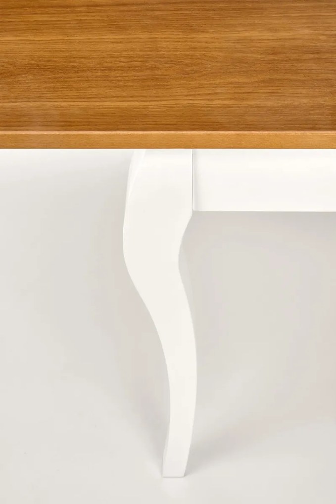 Rozkladací stôl Windsor tmavý dub/biely