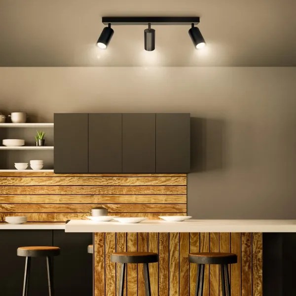 Brilagi - LED stmievateľné bodové svietidlo SELE 3xGU10/6W/230V čierna