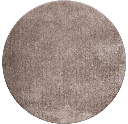 Dekoratívny koberec Shaggy Wellness Ø 160 cm tmavosivý okrúhly
