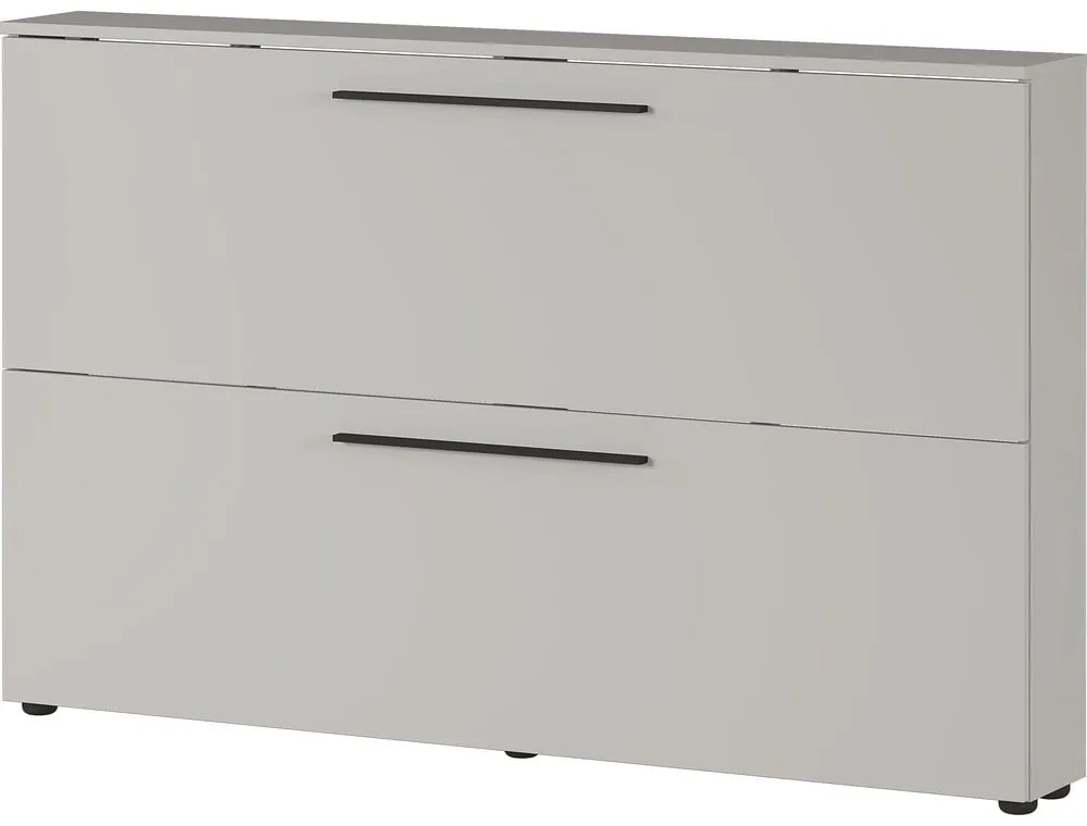 Sivobéžová závesná výklopná skrinka na topánky Utah - Germania