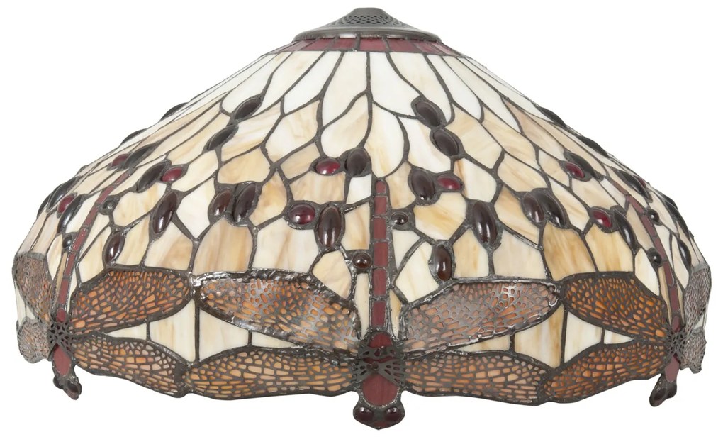 Tiffany tienidlo na lampu VÁŽKA JANTAR 49*28