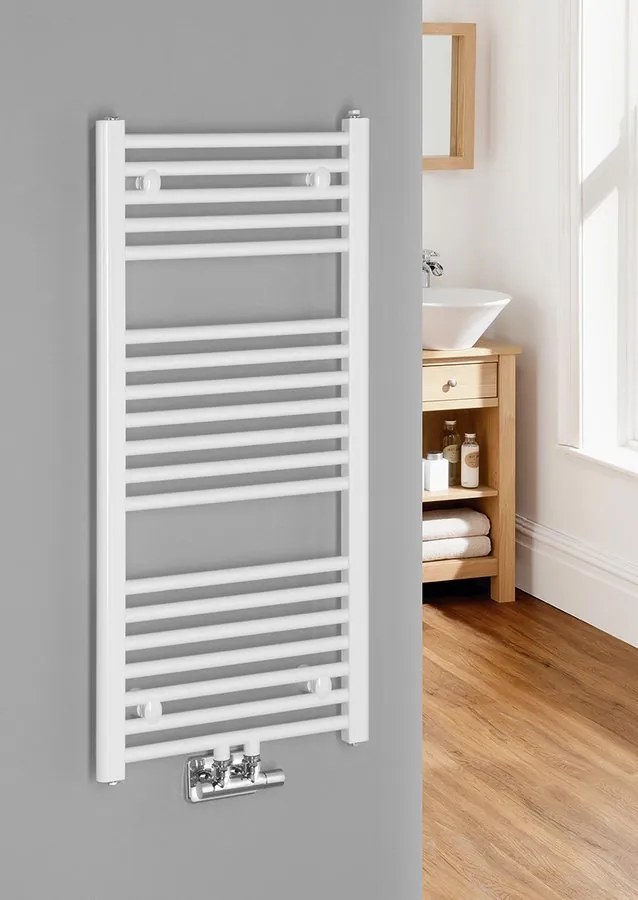 Aqualine Aqualine, DIRECT vykurovacie teleso s bočným pripojením 450x1320 mm, 594 W, biela, ELM34T