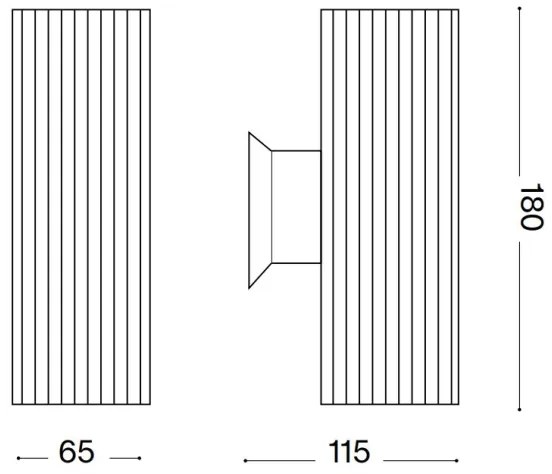 Ideal Lux - Vonkajšie nástenné svietidlo BASE 2xGU10/28W/230V IP44 biela