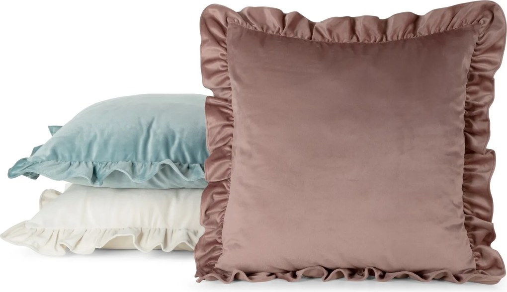 DEKORAČNÁ OBLIEČKA NA VANKÚŠ BRENDA 45X45 CM ČIERNA