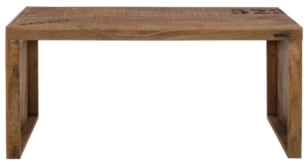 furniture-nabytek.cz - Masívny písací stôl Hankey z mangového dreva, rustikálny matný lak, prírodný – 160×70×75 cm
