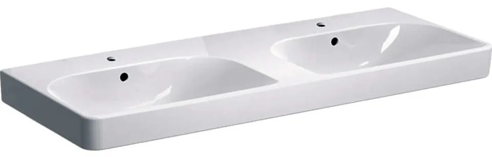 Geberit Smyle Square - Dvojumývadlo 500.223.01.1