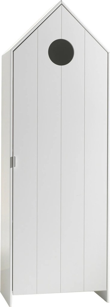 XXXLutz DETSKÁ ŠATNÍKOVÁ SKRIŇA, biela, 57,6/171,3/37 cm MID.YOU - Detské izby - 001315003103