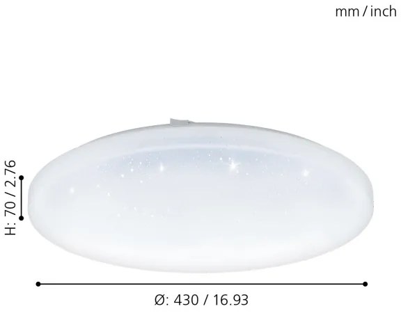 Eglo 97879 - LED Stropné svietidlo FRANIA-S LED/33,5W/230V
