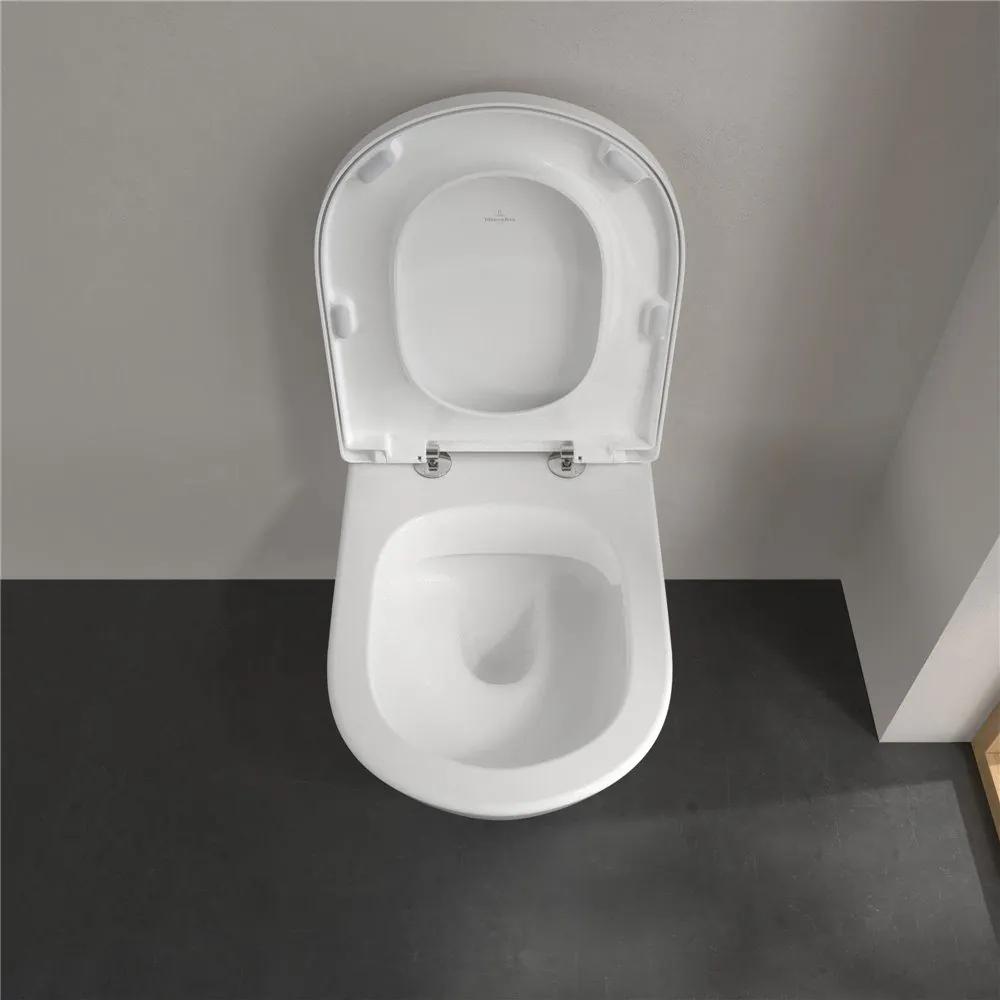 VILLEROY &amp; BOCH Subway 2.0 Comfort závesné WC s hlbokým splachovaním bez vnútorného okraja, 410 x 580 mm, biela alpská, 4609R001