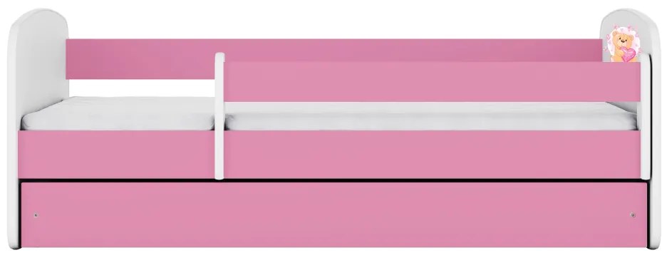 Posteľ Babydreams macko s motýlikmi ružová