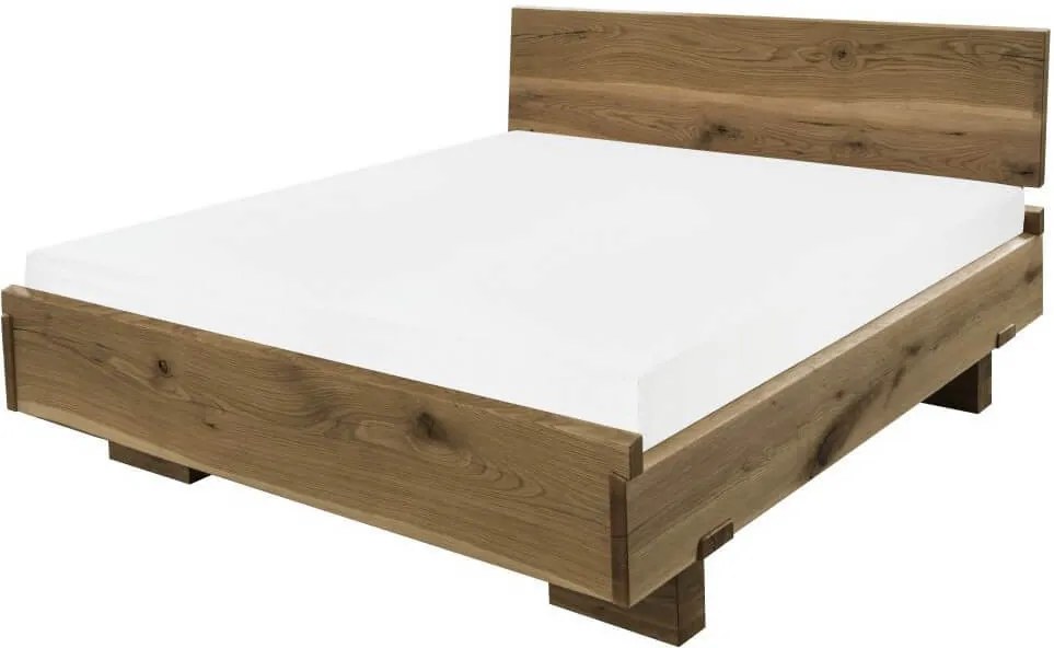 Posteľ ARIANNA DUB Rozmer - postelí, roštov, nábytku: 160 x 200 cm, Povrchová úprava: olejovosk, Materiál nábytku: rustik dub