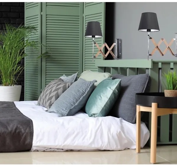 Nástenné svietidlo MITO 1xE27/40W/230V čierna