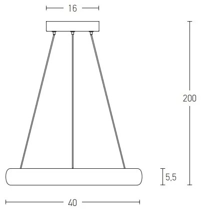 Zambelis 2047 - LED Stmievateľný luster na lanku LED/30W/230V pr. 40 cm hnedá