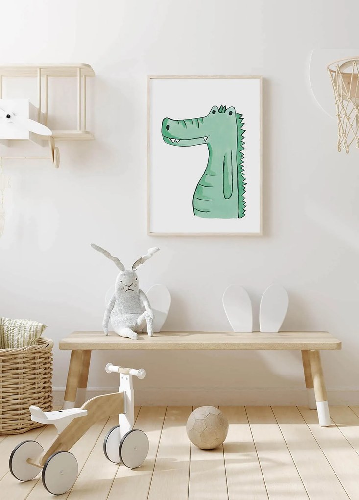 Detský plagát Krokodíl (gramáž 350g/m2)