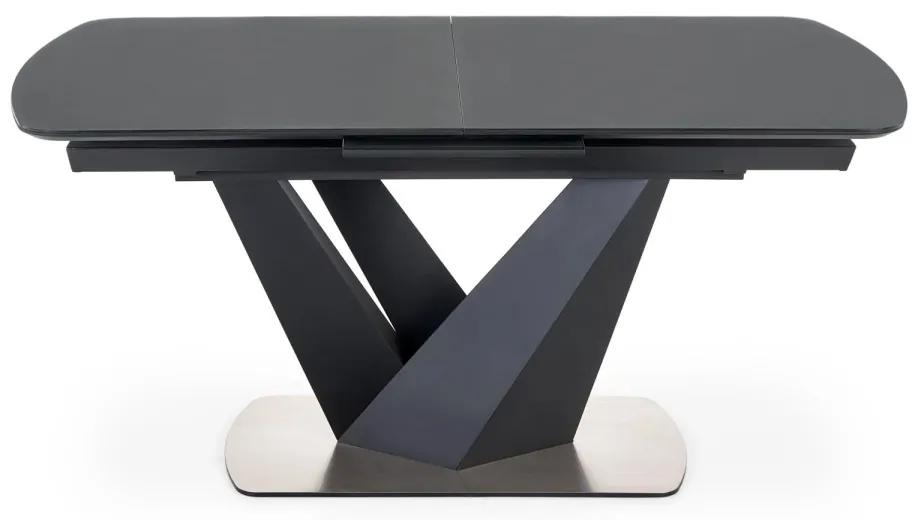 Rozkladací stôl Patrizio tmavo šedý/čierny