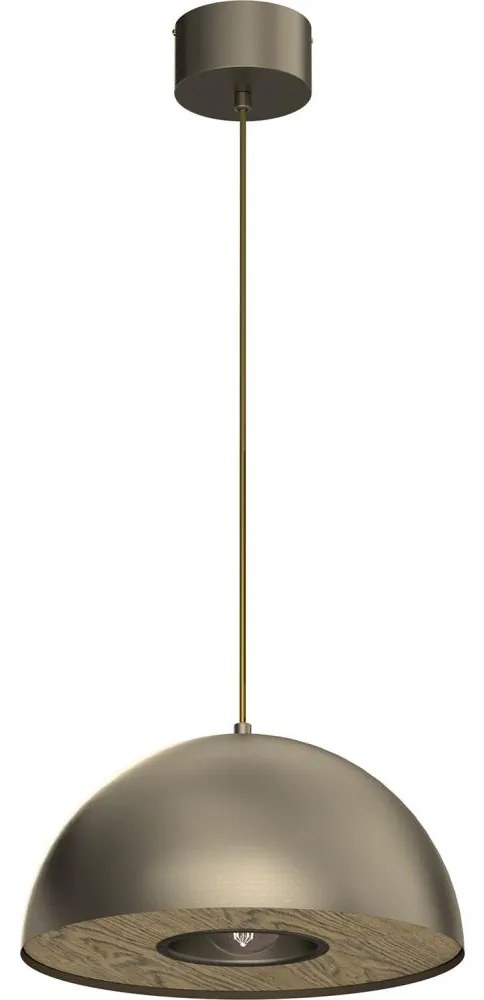 Luster na lanku ELGUND 1xE27/15W/230V pr. 35 cm mosadz