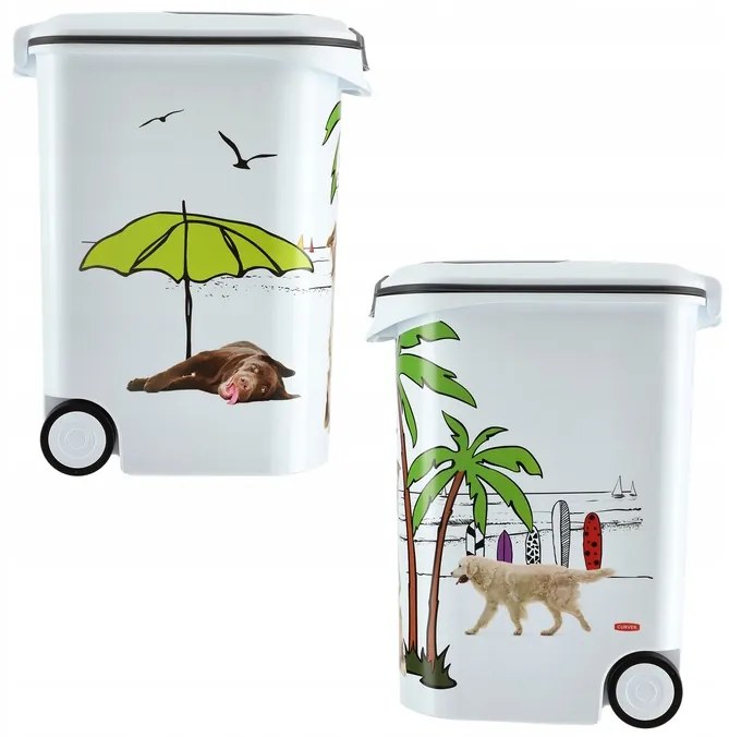 Kontajner a úložný box na granule pre psov, XXL 54 l/20 kg