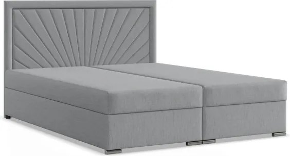 Manželská posteľ VICENZA 160×200 cm svetlosivá