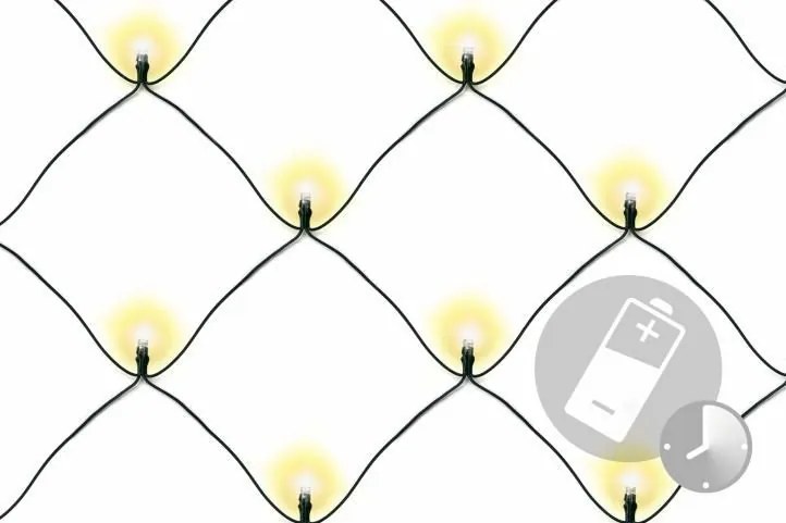 Nexos 39402 Vianočná svetelná sieť 2 x 2 m, 160 LED, teplá biela