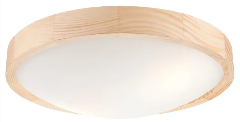 Stropné svietidlo NATURAL SLIM 2xE27/60W/230V ø 37 cm borovica