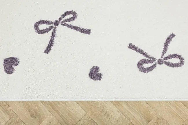 Koberec Lima M186A krémový / fialový