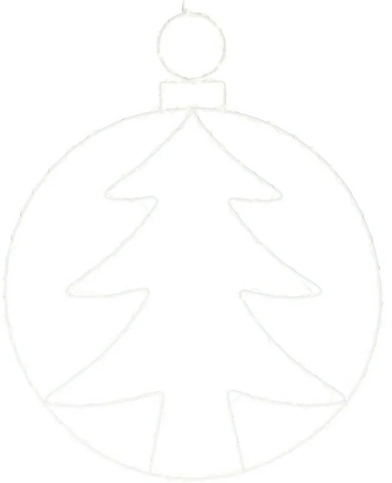 Vianočná závesná LED dekorácia Kerstball Tree 250 LED, 48 cm