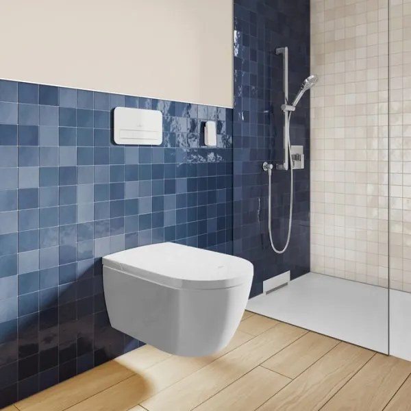 Villeroy & Boch V0E100R1 - Závesný bidet s bidetovým sedátkom SoftClose VICLEAN alpská biela +DO