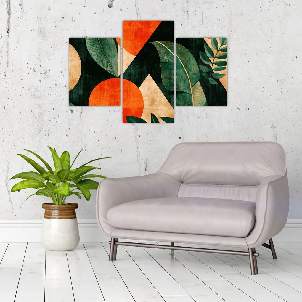 Obraz - Geometrické prírodné motívy II. (90x60 cm)