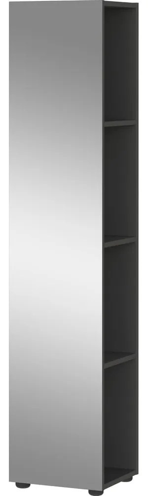 Antracitová kúpeľňová skrinka 31x144 cm Vasio – Germania
