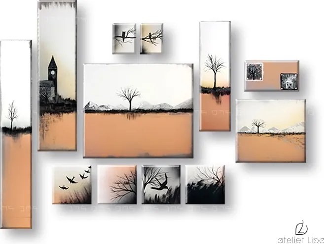 Autorská reprodukcia na plátne KRAJINA XOBAM015E12