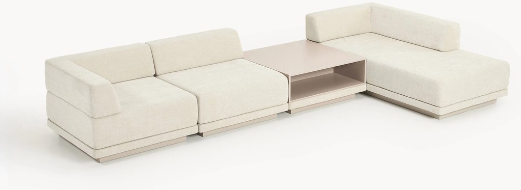 Modulárna rohová pohovka's konferenčným stolíkom Colin (4-miestna)