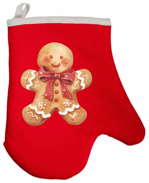 Vianočná kuchynská rukavica Ginger EMI, sivá
