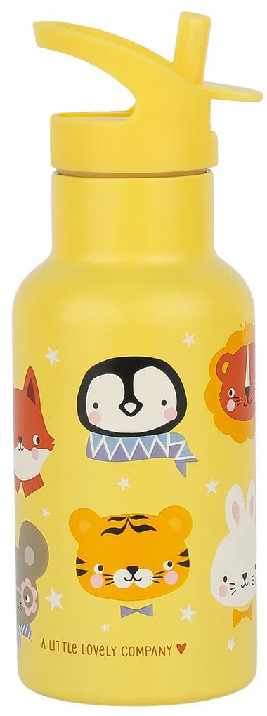 A Little Lovely Company - antikorová fľaša na pitie, 350 ml - zvierací kamaráti