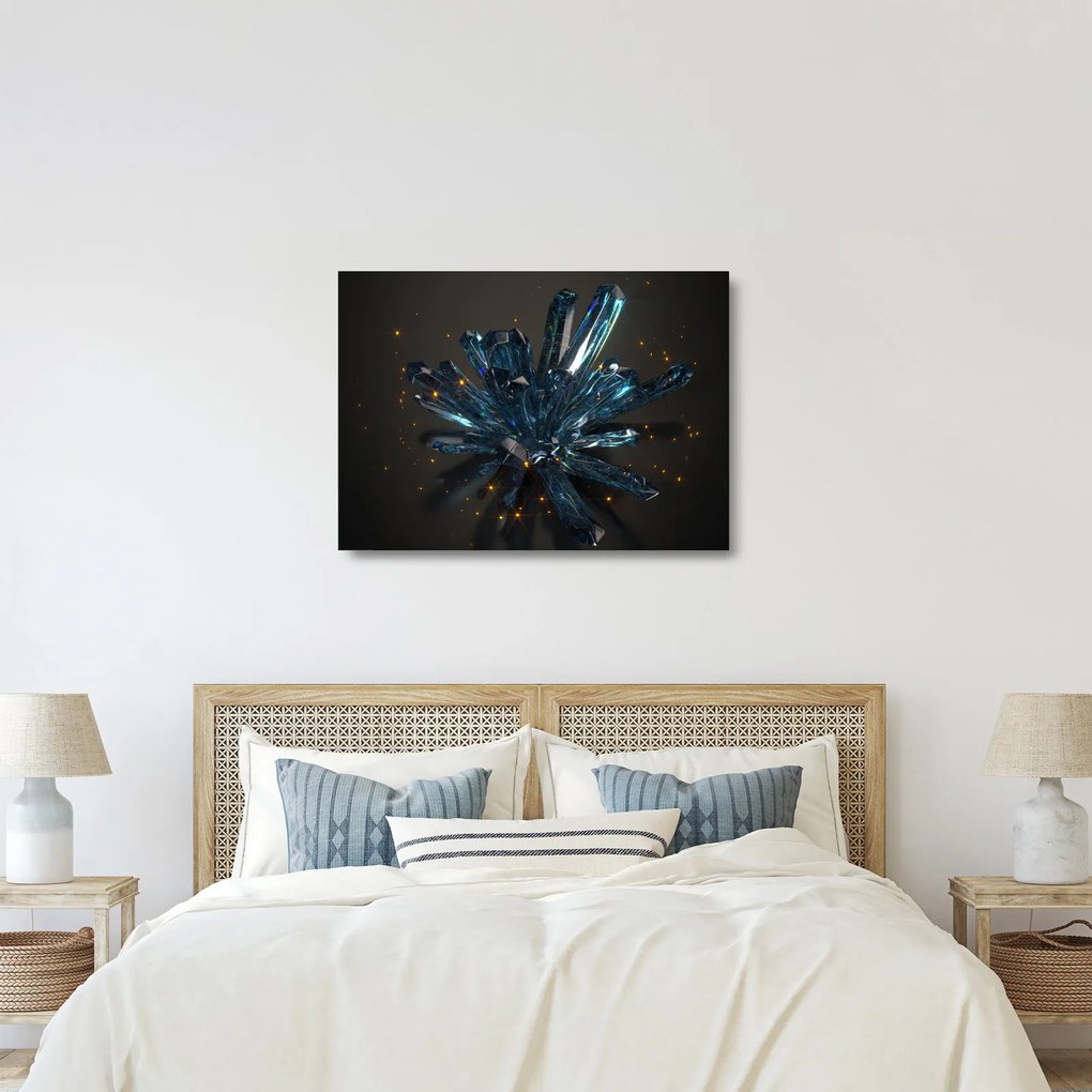 Sklenený obraz kryštálu (70x50 cm)