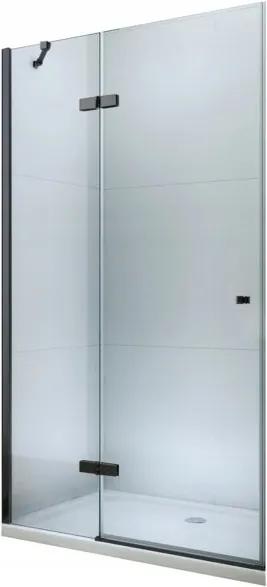 Mexen ROMA sprchové otváracie dvere 90 cm, čierna-transparentná, 854-090-000-70-00