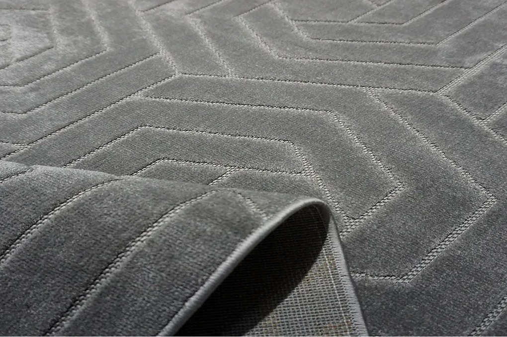 BE Koberec Kolekcia Zen Garden 2401 GREY – sivý obdĺžnikový Rozmer: 200x290 cm