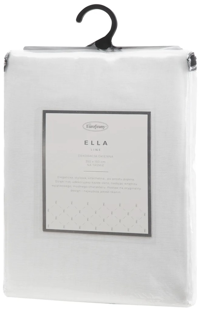 ZÁCLONA NA PÁSKE ARGEA 350X150 CM BIELA