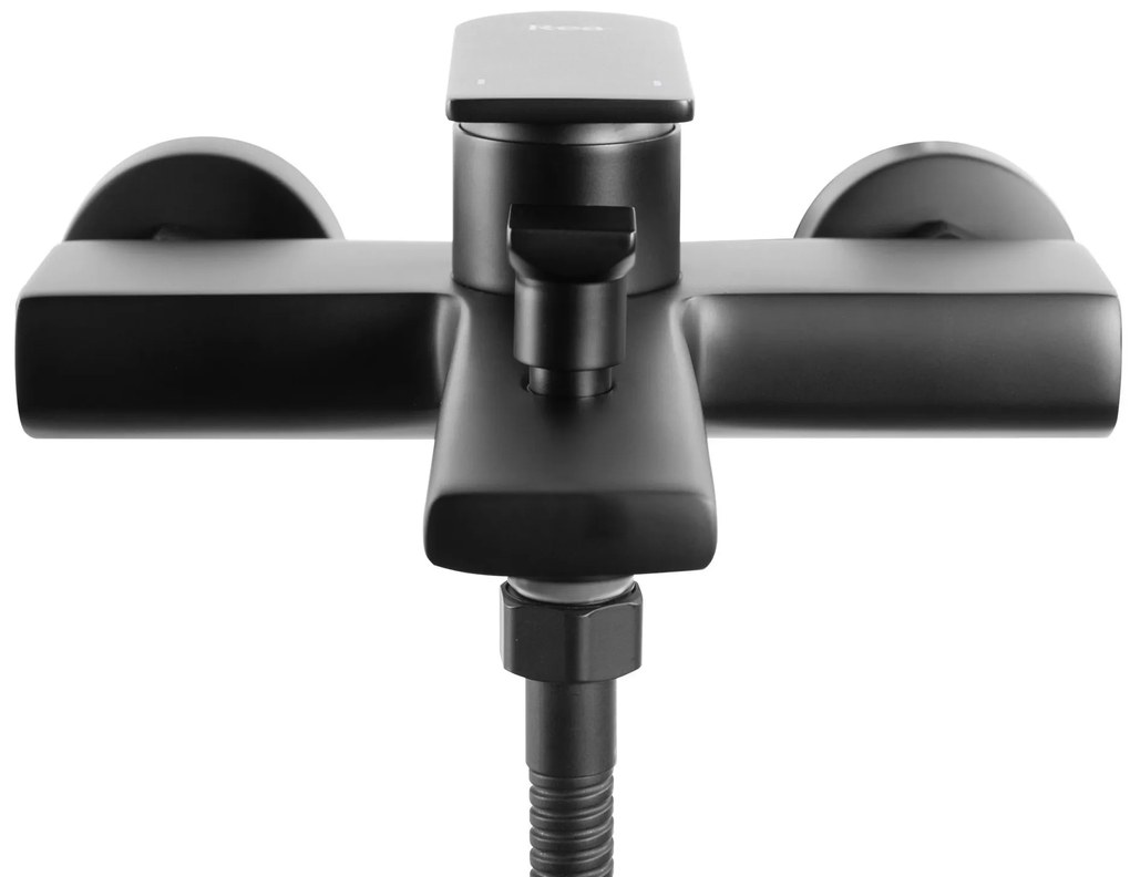 Rea Verso, vaňová batéria s ručnou sprchovou súpravou, čierna matná, REA-B7903