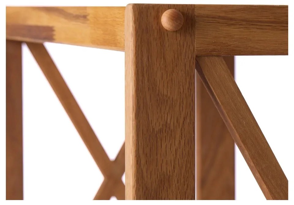 Regál z dubového dreva v prírodnej farbe 70x87 cm X-Shelf – Unique Furniture