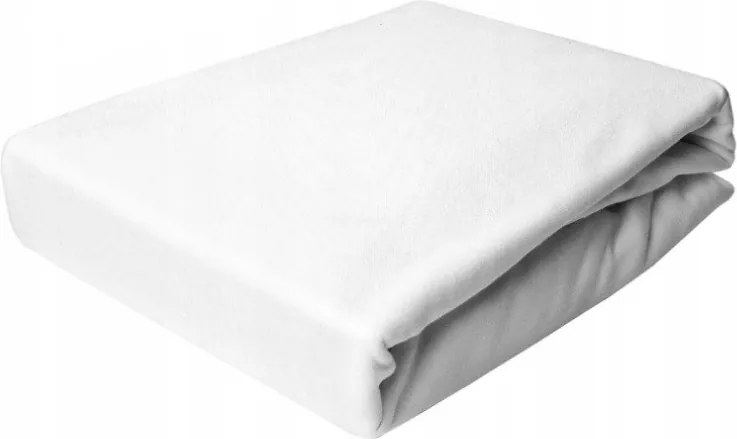 ECOMATRACE Úpletové prestieradlo Jersey bielé Rozmery 140x200