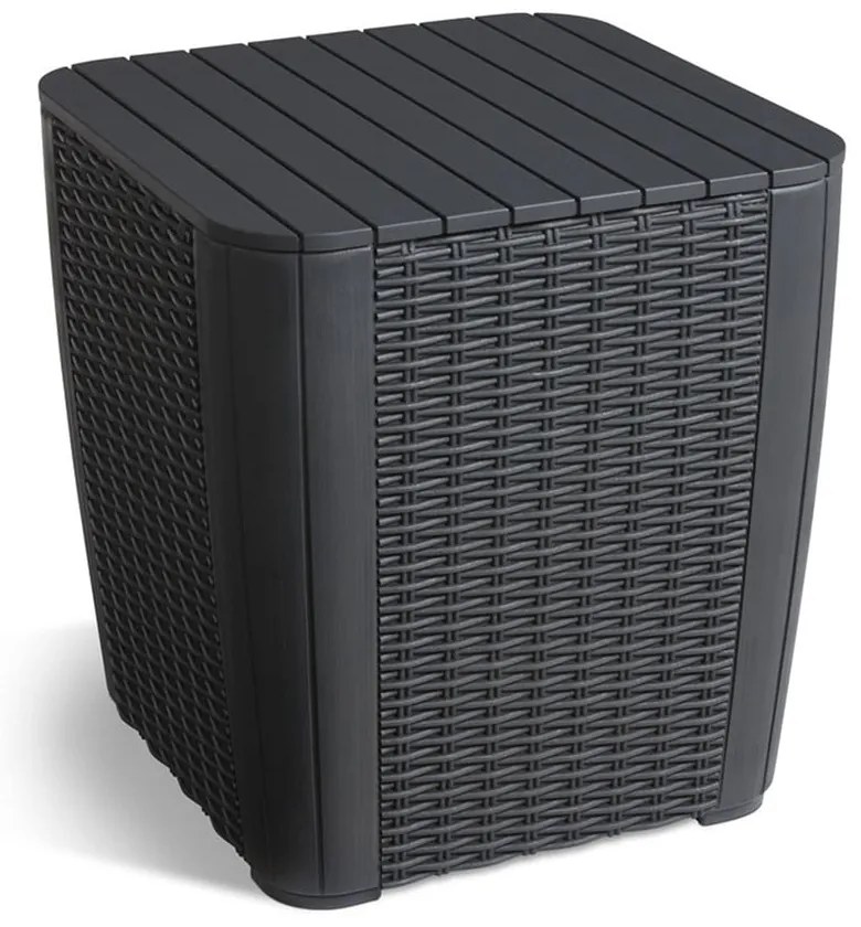 Záhradný odkladací stolík z umelého ratanu 39x39 cm Luzon – Keter