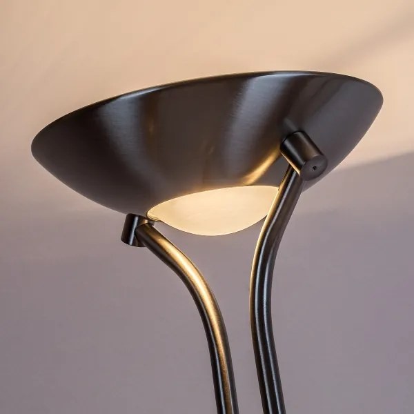 Brilagi - Stmievateľná stojacia lampa SCARLETT 1xR7s/230W/230V+1xG9/40W matný chróm