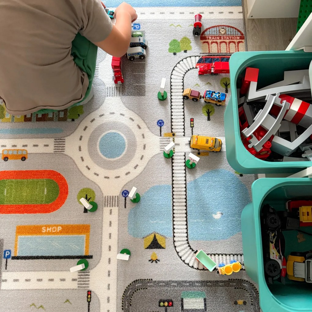 Ayyildiz, Detský kusový koberec Play 2902 grey, 120x170, viacfarebná, detská izba