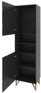 Vitrína 198 Nivotis 05, Farba: biela / biely lesk