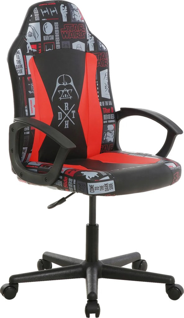 XXXLutz HERNÁ STOLIČKA, vzhľad kože, červená, čierna Star Wars - Online Only kancelárie - 001206002001